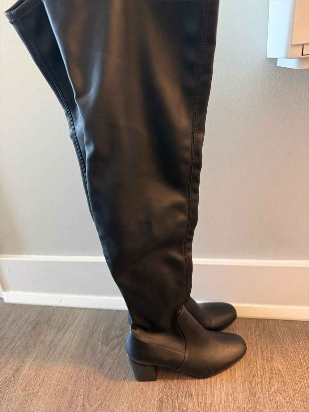 Rebecca Minkoff Black Over-the-Knee Stretch Boots